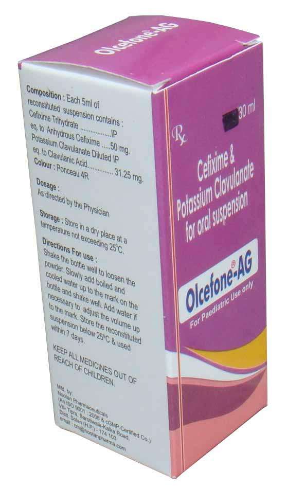 Cefixime 50mg And Pot. Clavulanate 31.25mg Dry Syr