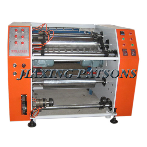 Coreless stretch film rewinding machine