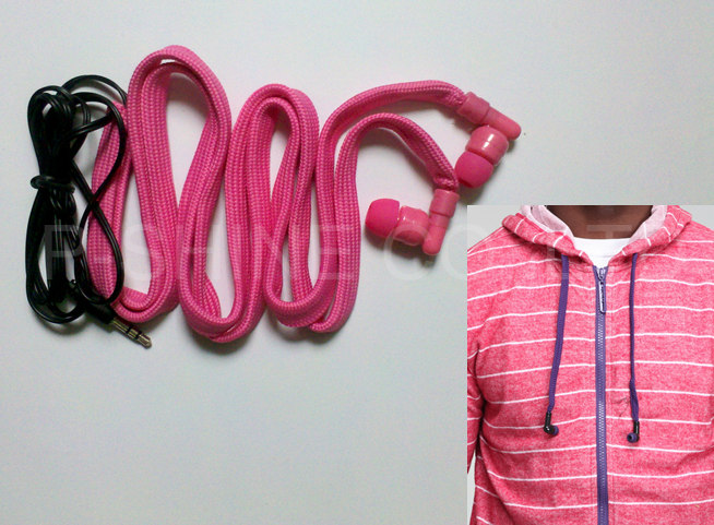 hoodie collar drawstrings headphones waterproof 