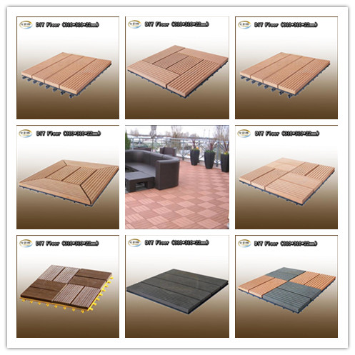 Popular quality wood plastic composite DIYflooring