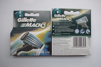 Manufacturer of Gillette Mach3 4& acute;s ,Russia version