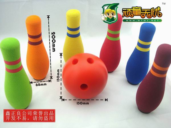 Foam Mini Bowling Set, Kids Bowling Training Tool