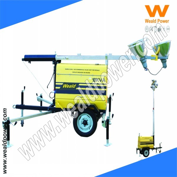 5kva Construction Use Mobile Portable Tower Lights