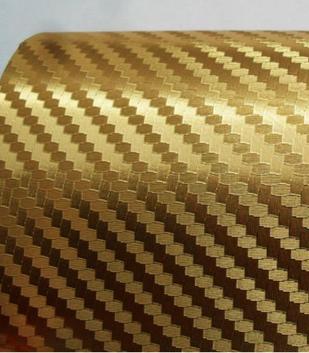 3D Chrome Carbon Fiber Film With Ari Free Channel