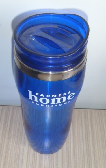 16oz New red double wall plastic mug for drinkware