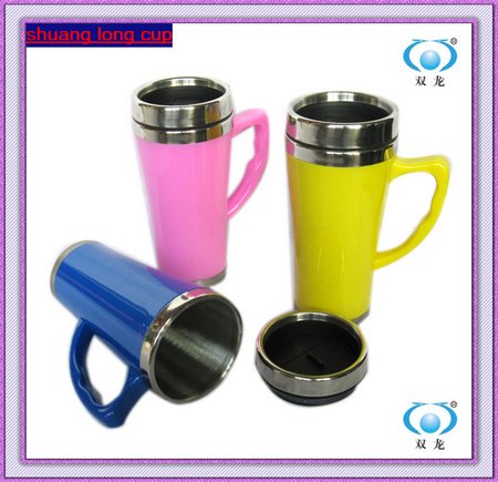 fashion plastic personalized travel mugs 