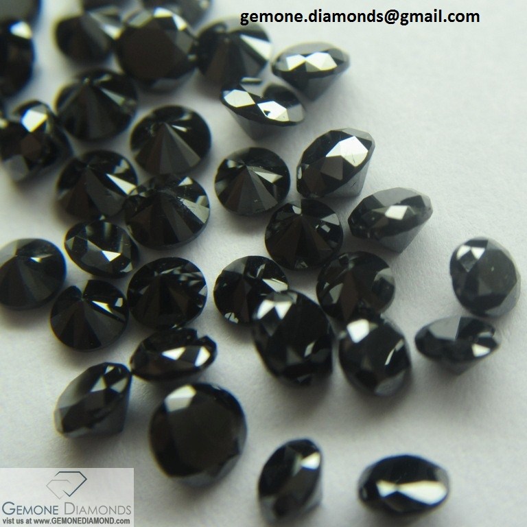 fancy shape loose black diamonds in variety 