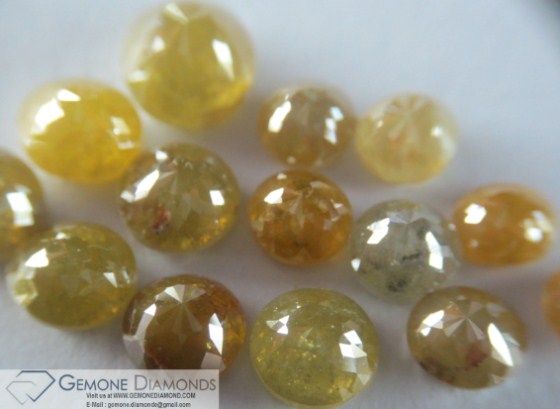 rose cut earthmined loose diamonds 