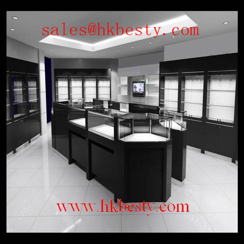 jewellery showcase for the shopping mall and and e