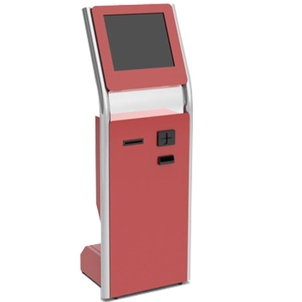 Self-service Kiosk with card reader, printer and b