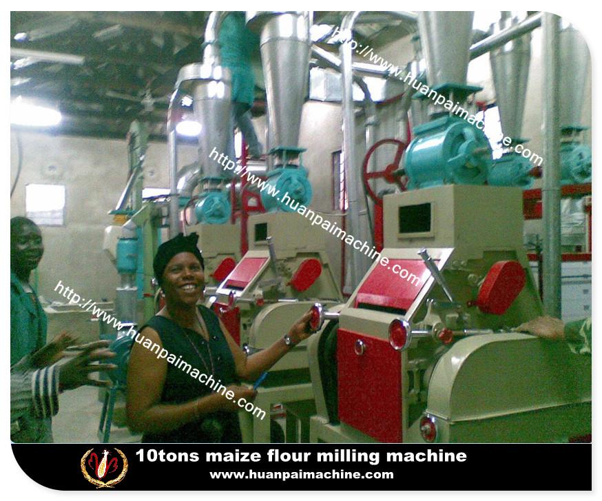 Complete set maize flour milling machine