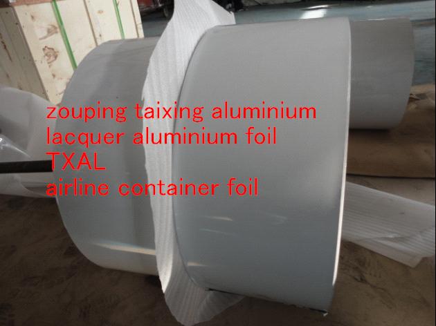 white lacquer aluminium foil material  