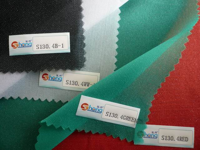 color woven fusible interlining s130