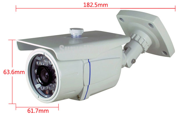 Weatherproof dome cctv surveillance camera