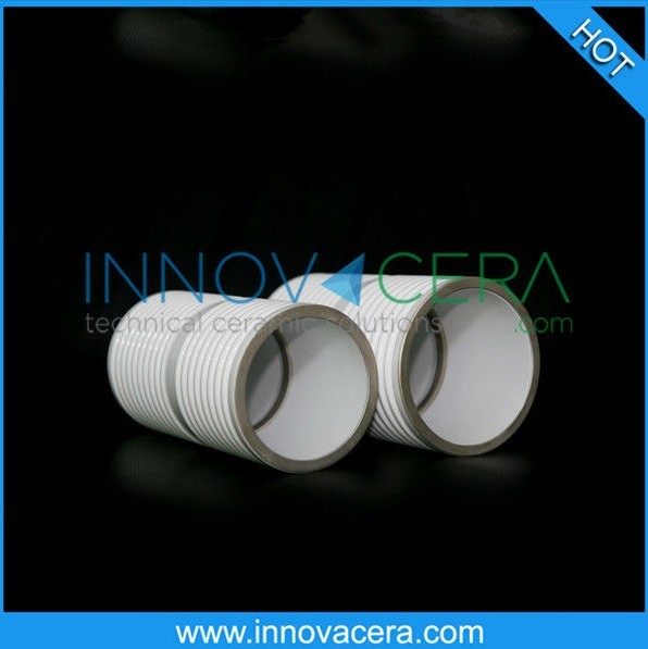 Metallized ceramic tube