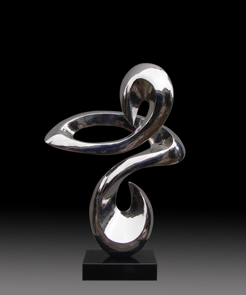 Hand forged stainless steel sculpture