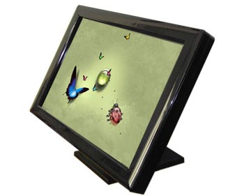 Widescreen desktop touch monitor