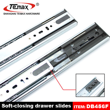 Full extension soft close drawer slides for furnit