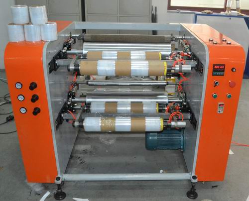 4 shaft stretch film slitter rewinder
