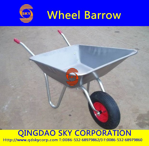 GALVANIZED TRAY WHEELBARROW 