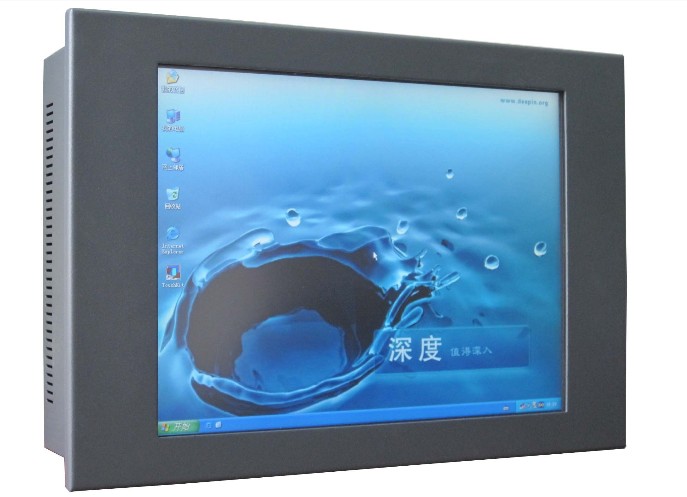 17 inch XGA TFT LCD industrial panel pc 4COM