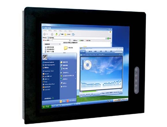 17 inch IP65 Industrial LCD Monitor VGA+DVI+Audio