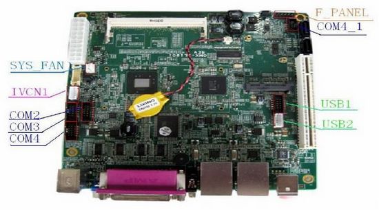 Mini-itx Intel D525 motherboard 