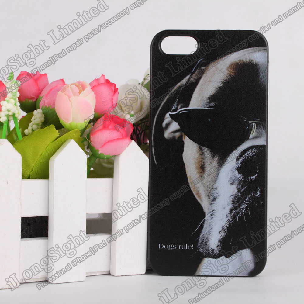 Cool Dog Pattern Hard Plastic Case for iPhone 5