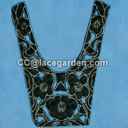 Lace Motive in Black Color