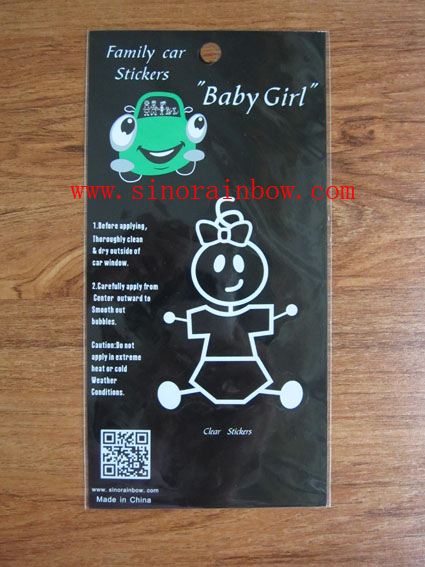 Custom personalized Family Car Sticker -- Baby Gir