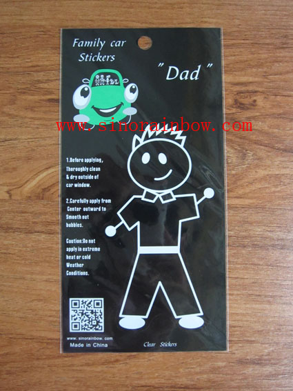 Custom Full Color Family Car Sticker--Dad