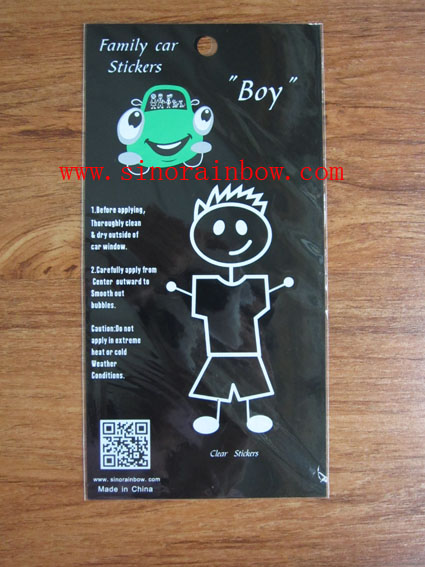 Custom Full Color Family Car Sticker--Boy
