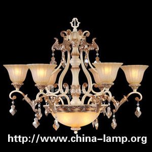 European chandeliers minimalist art of bedroom, li