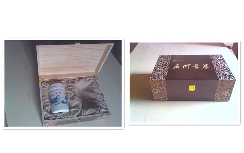Wood tea boxes, tea bins, packing boxes