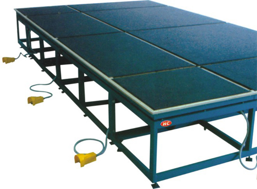 Breaking Glass Table With Air Cushion