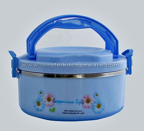 Individual Plastic Lunch Box With Stainless Steel