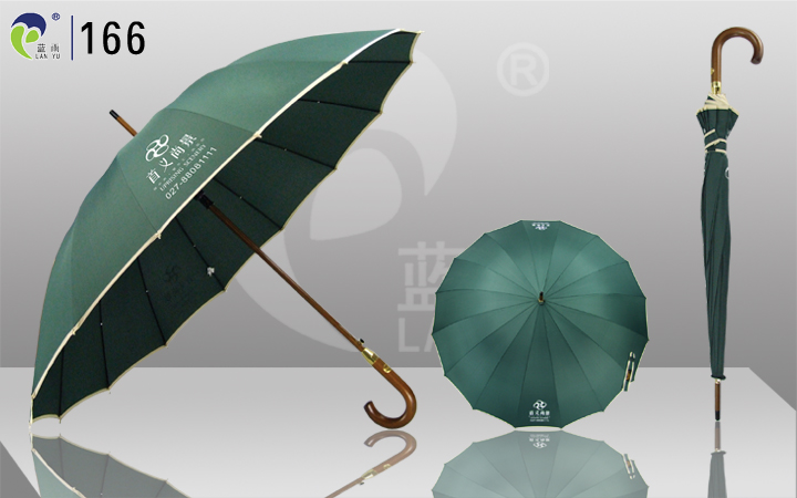 advertising promotion straight wood umbrella hotel advertising gifts