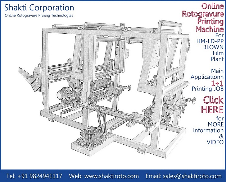Two Color Online Rotogravure Printing Machine