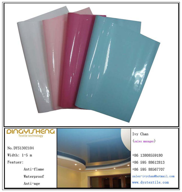 PVC Glossy Stretch Ceiling Film  
