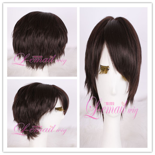 25cm short dark brown Shingeki no Kyojin cosplay p