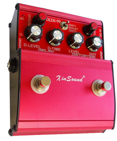 Guitar Multiple Effects Distortion and Delay Pedal