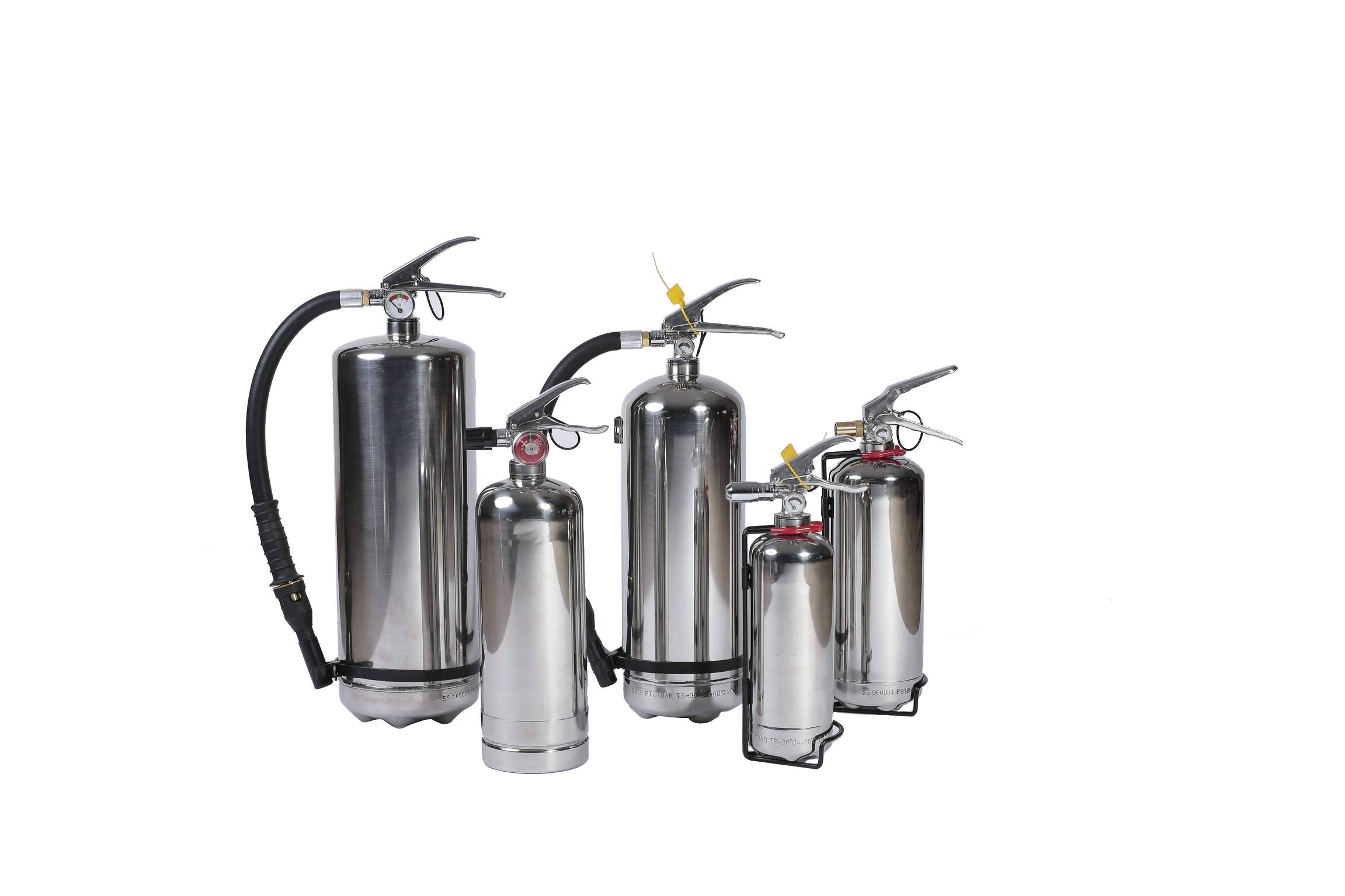 Stainless steel fire extinguisher, foam water stai