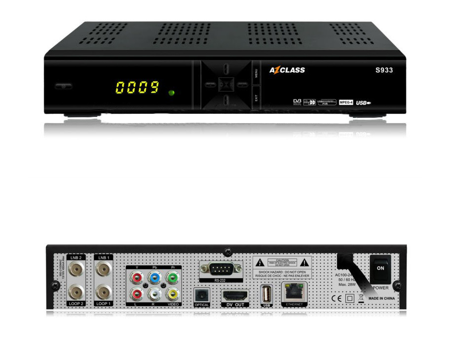 HD digital satellite receiver Az Class S933 for Nagra 3 with WIFI and twin tunner