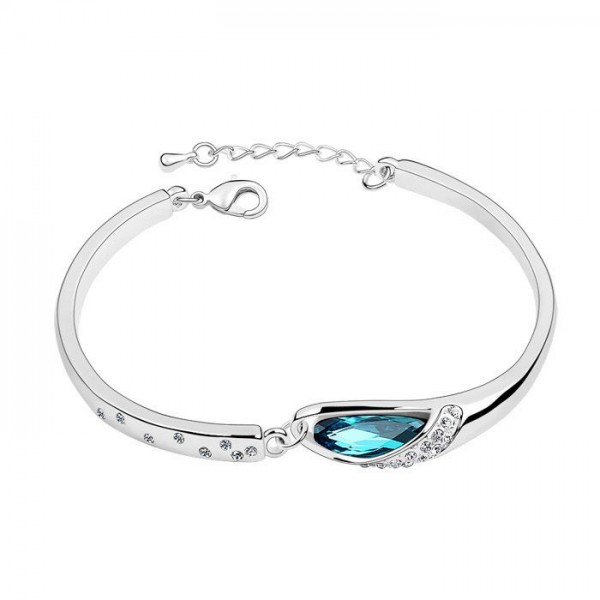 Cinderella Crystal Bracelet/Anklets-Indicolite Blu
