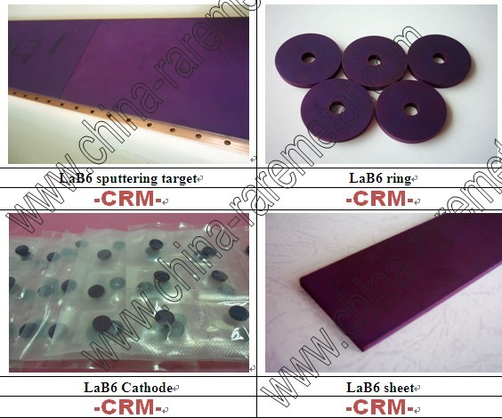 Lanthanum Hexaboride(LaB6) sputtering target, Lanthanum Hexaboride(LaB6) Cathode, Lanthanum Hexaboride(LaB6) crystal