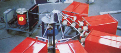 Lightning impact of current generator testing device 