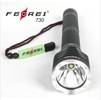 Rechargeable LED torch, high power LED flashlight Ferei 730 