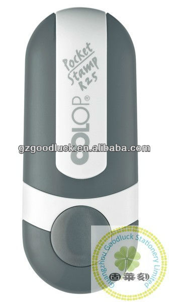 mobile printy funny round portable self inking stamp