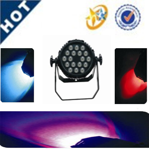 fashionable waterproof led par 18pcs 4 in 1 outdoor use stage light