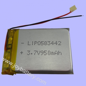 3.7V 950mAh Polymer Li ion Battery